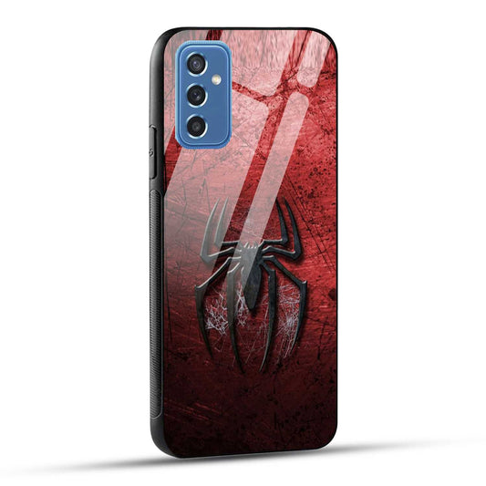 Samsung Galaxy M52 5G Back Cover Red Spider Printed Glass Case