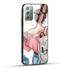 Samsung Galaxy Note 20 Back Cover Padhaku Girl Printed Glass Case