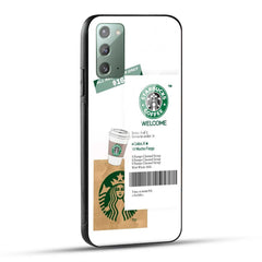 Samsung Galaxy Note 20 Starbucks Coffee Printed Glass Case