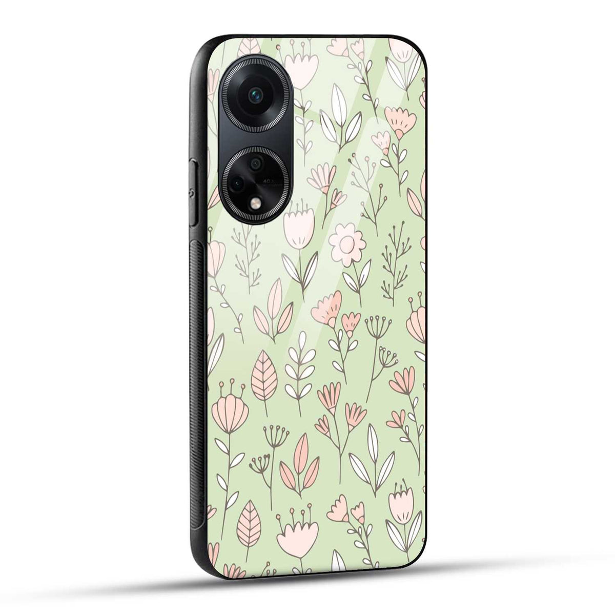 OPPO F23 5G Back Cover Flower Art Printed Glass Case