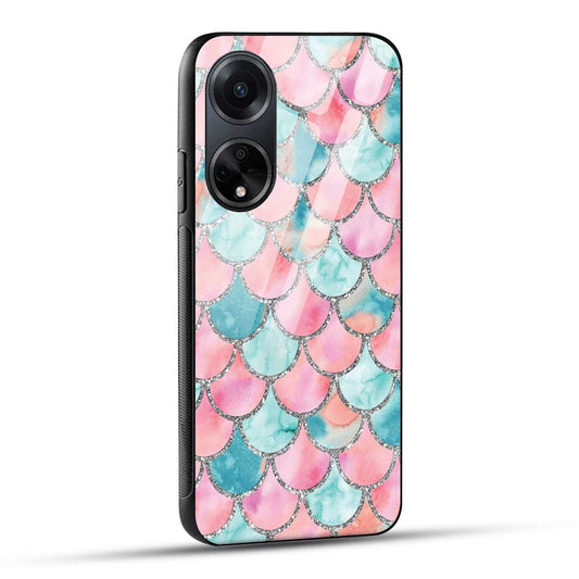 OPPO F23 5G Back Cover Mirror Pattern Printed Glass Case