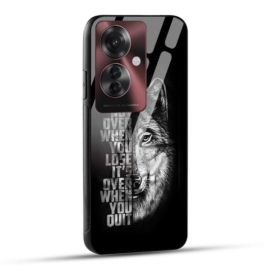OPPO F25 PRO 5G Back Cover Motivational Positive Quote Printed Glass Case