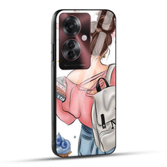 OPPO F25 PRO 5G Back Cover Padhaku Girl Printed Glass Case