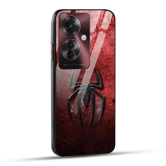 OPPO F25 PRO 5G Back Cover Red Spider Printed Glass Case