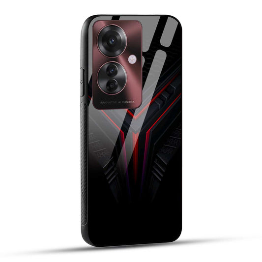OPPO F25 PRO 5G Back Cover Abstract Robotic Printed Glass Case
