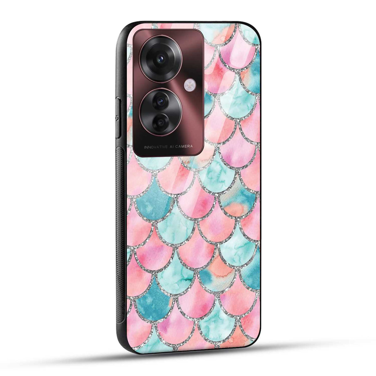 OPPO F25 PRO 5G Back Cover Mirror Pattern Printed Glass Case