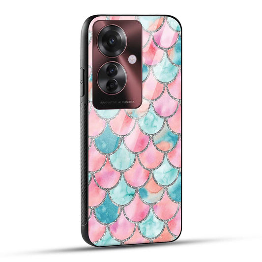 OPPO F25 PRO 5G Back Cover Mirror Pattern Printed Glass Case