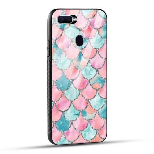 OPPO F9 Back Cover Mirror Pattern Printed Glass Case