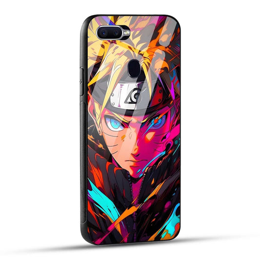 OPPO F9 Back Cover Colourful Cartoon anime Printed Glass Case