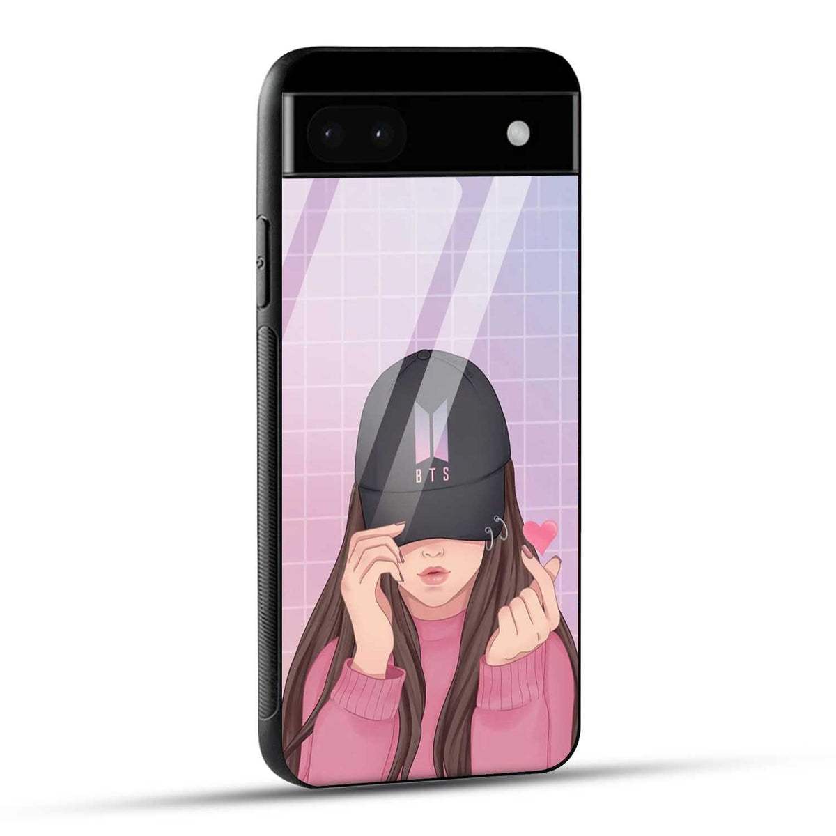 Google Pixel 6A Back Cover Cap Girl Printed Glass Case