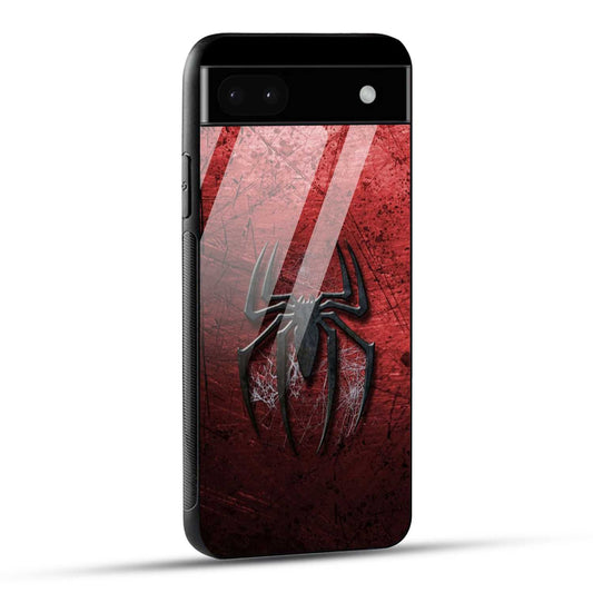 Google Pixel 6A Back Cover Red Spider Printed Glass Case