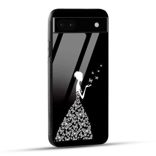 Google Pixel 6A Back Cover Butterfly Girl Printed Glass Case