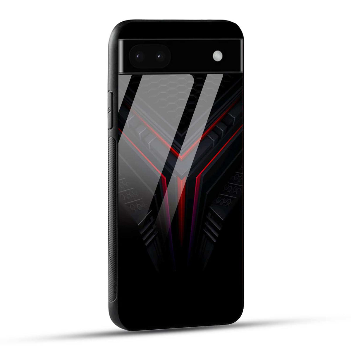 Google Pixel 6A Back Cover Abstract Robotic Printed Glass Case