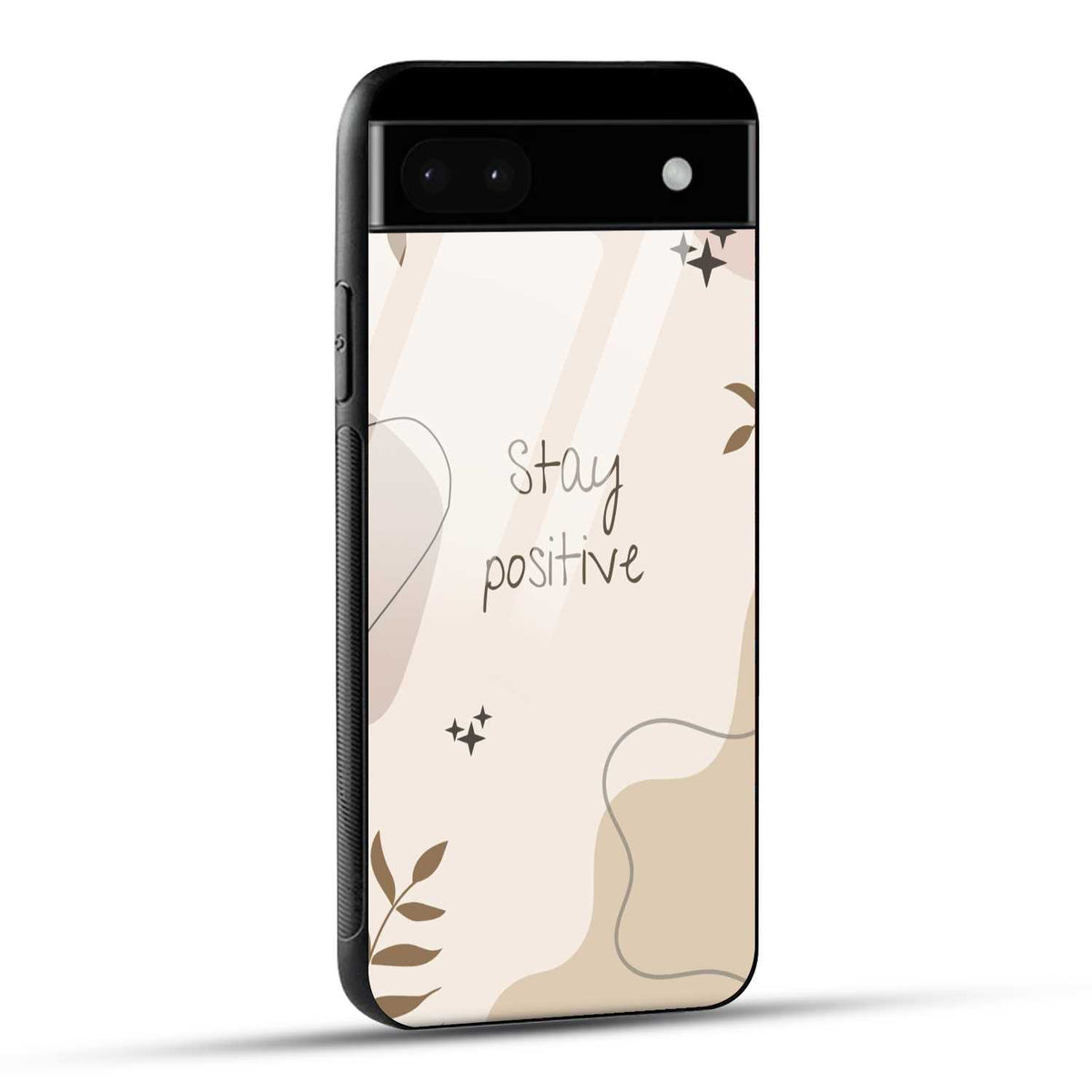 Google Pixel 6A Back Cover Cream Beige Aesthetic Printed Glass Case