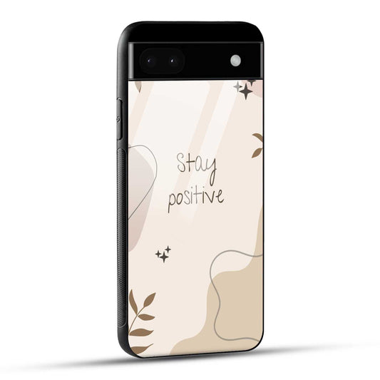 Google Pixel 6A Back Cover Cream Beige Aesthetic Printed Glass Case