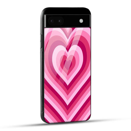 Google Pixel 6A Back Cover Love Hearts Printed Glass Case