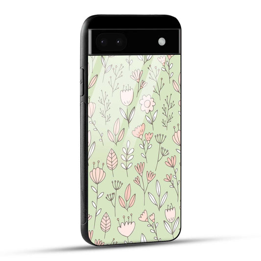 Google Pixel 6A Back Cover Flower Art Printed Glass Case