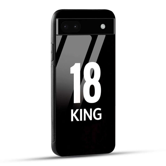 Google Pixel 6A King number 18 Printed Glass Case