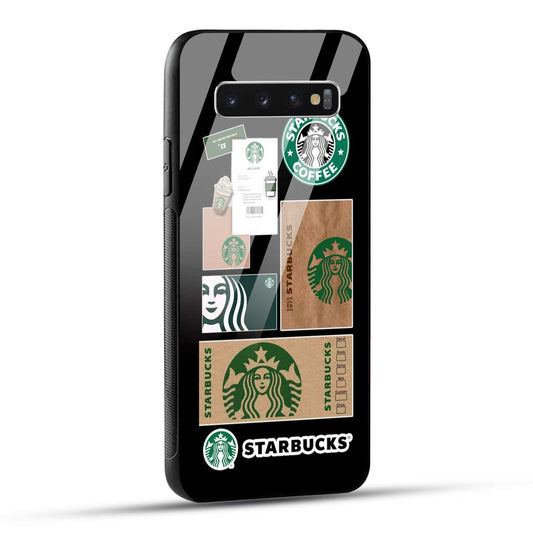 Samsung Galaxy S10 4G Starbucks Coffee Printed Glass Case