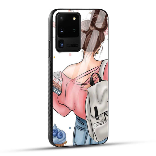 Samsung Galaxy S20 Ultra Back Cover Padhaku Girl Printed Glass Case