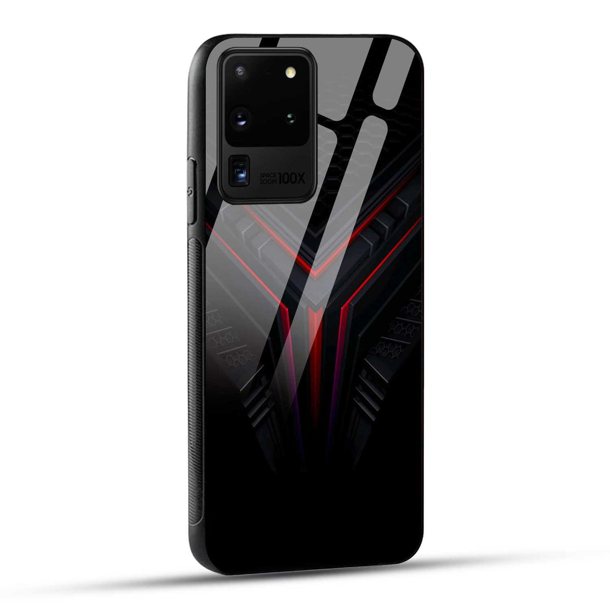 Samsung Galaxy S20 Ultra Back Cover Abstract Robotic Printed Glass Case