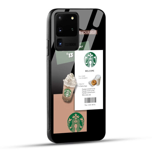Samsung Galaxy S20 Ultra Starbucks Coffee Printed Glass Case