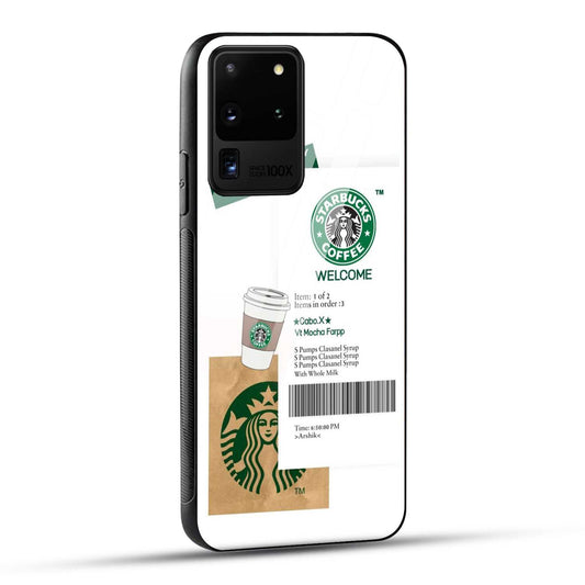 Samsung Galaxy S20 Ultra Starbucks Coffee Printed Glass Case