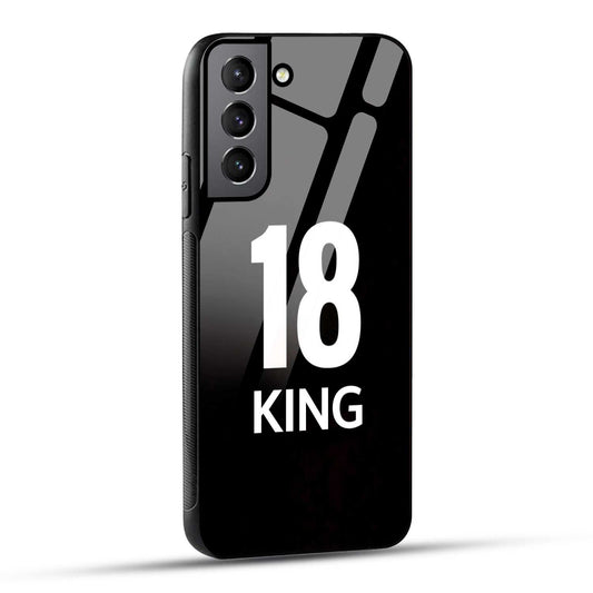 Samsung Galaxy S22 Plus 5G King number 18 Printed Glass Case