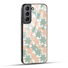 Samsung Galaxy S21 Plus 5G Back Cover Aesthetic Flowers Printed Glass Case