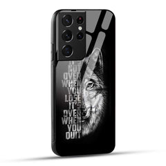 Samsung Galaxy S21 Ultra 5G Back Cover Motivational Positive Quote Printed Glass Case