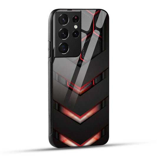Samsung Galaxy S21 Ultra 5G Back Cover Robotic Abstract Printed Glass Case