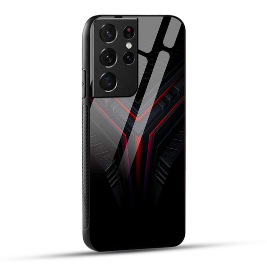 Samsung Galaxy S21 Ultra 5G Back Cover Abstract Robotic Printed Glass Case