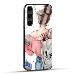 Samsung Galaxy S23 5G Back Cover Padhaku Girl Printed Glass Case