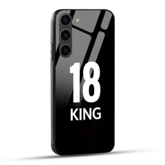 Samsung Galaxy S23 Plus 5G King number 18 Printed Glass Case