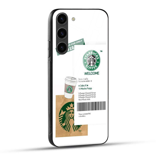 Samsung Galaxy S23 5G Starbucks Coffee Printed Glass Case