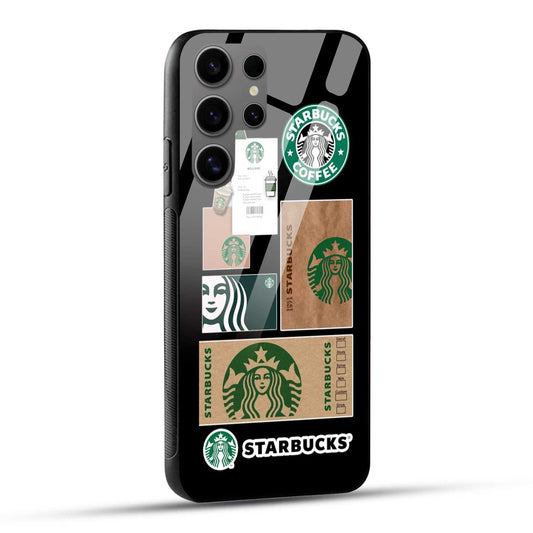 Samsung Galaxy S24 Ultra 5G Starbucks Coffee Printed Glass Case