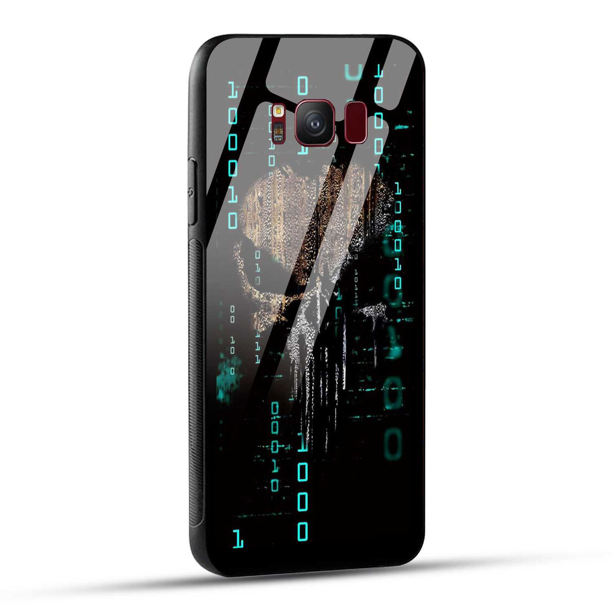 Samsung Galaxy S8 Back Cover Hacker Printed Glass Case