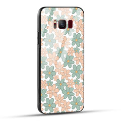 Samsung Galaxy S8 Back Cover Aesthetic Flowers Printed Glass Case