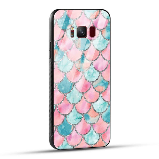 Samsung Galaxy S8 Back Cover Mirror Pattern Printed Glass Case