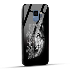 Samsung Galaxy S9 Back Cover Motivational Positive Quote Printed Glass Case