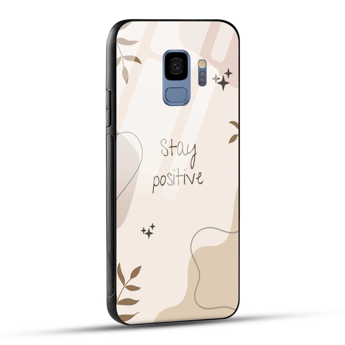 Samsung Galaxy S9 Back Cover Cream Beige Aesthetic Printed Glass Case