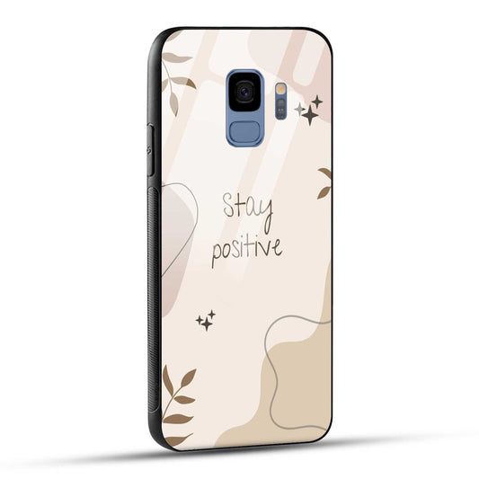 Samsung Galaxy S9 Back Cover Cream Beige Aesthetic Printed Glass Case