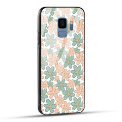 Samsung Galaxy S9 Back Cover Aesthetic Flowers Printed Glass Case