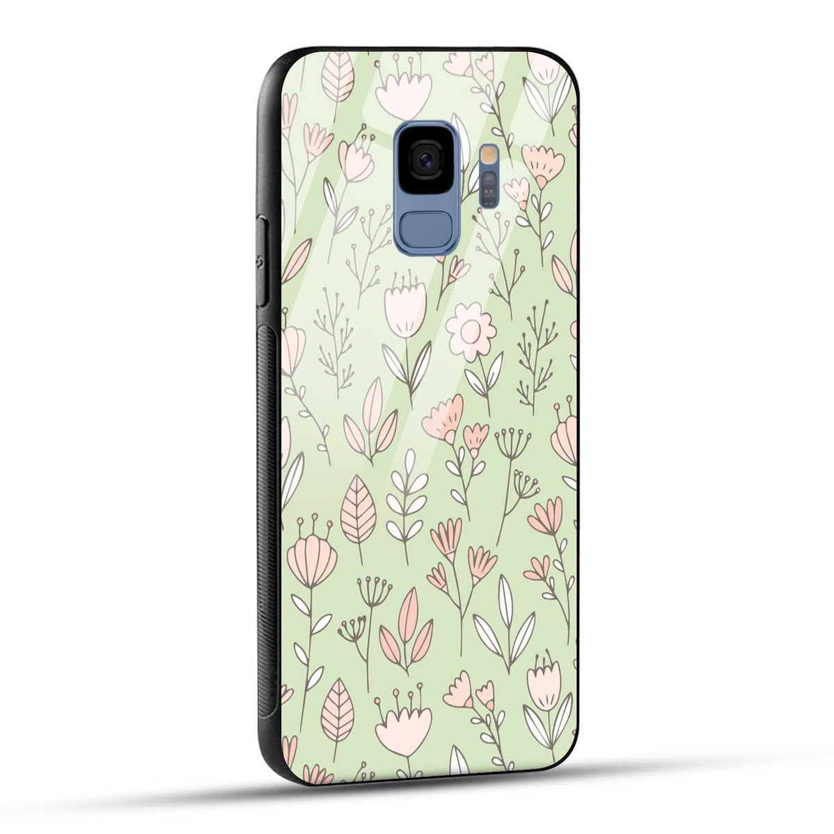 Samsung Galaxy S9 Back Cover Flower Art Printed Glass Case