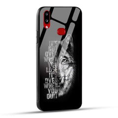 Samsung Galaxy A10s Back Cover Motivational Positive Quote Printed Glass Case