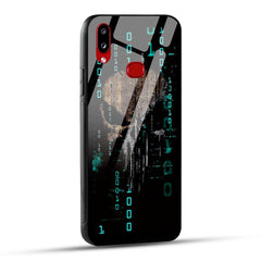Samsung Galaxy A10s Back Cover Hacker Printed Glass Case