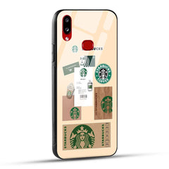 Samsung Galaxy A10s / Samsung Galaxy M01s Back Cover Starbucks Coffee Printed Glass Case