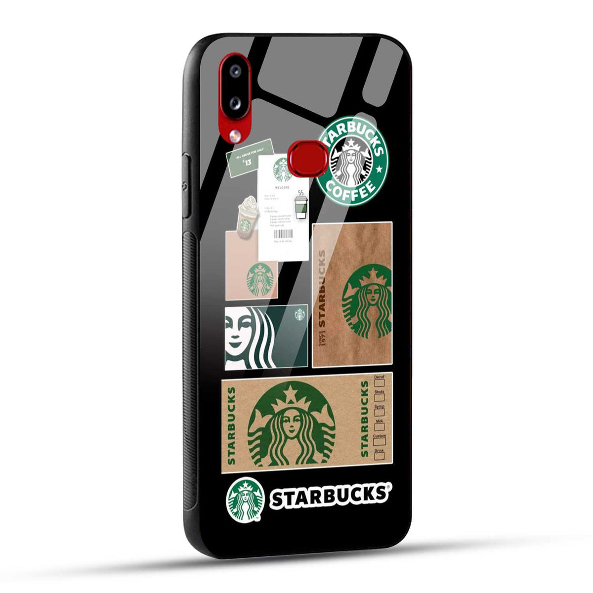 Samsung Galaxy A10s / Samsung Galaxy M01s Starbucks Coffee Printed Glass Case