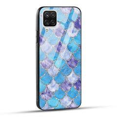 Samsung Galaxy A12 Back Cover Mirror Of Diamonds Printed Glass Case