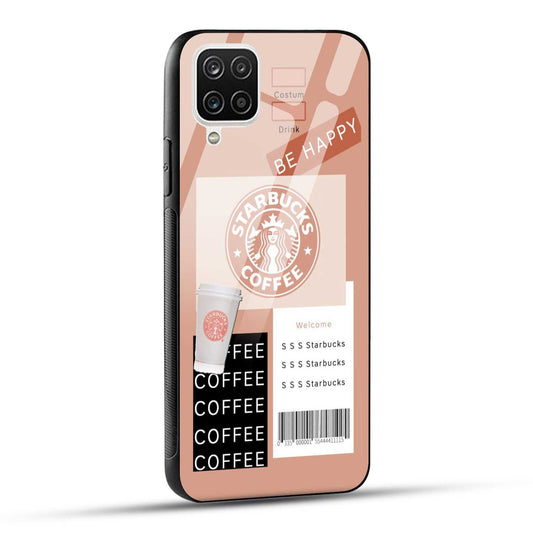 Samsung Galaxy A12 / M12 / F12 Starbucks Coffee Printed Glass Case